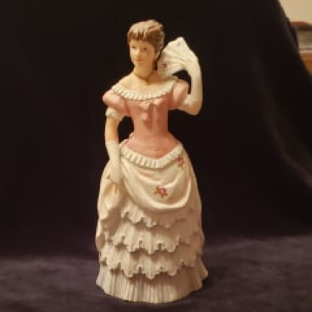 Vintage Homco "Shall We Dance" Victorian Lady w/Fan